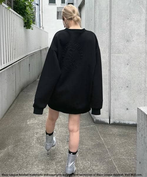 BACK TO THE FIELD(バック トゥー ザ フィールド)の「【MLB】エンボスビッグロゴワンピース(ワンピース・レディース・ブラック/ブルー/グレー・FREE)」の13枚目の写真