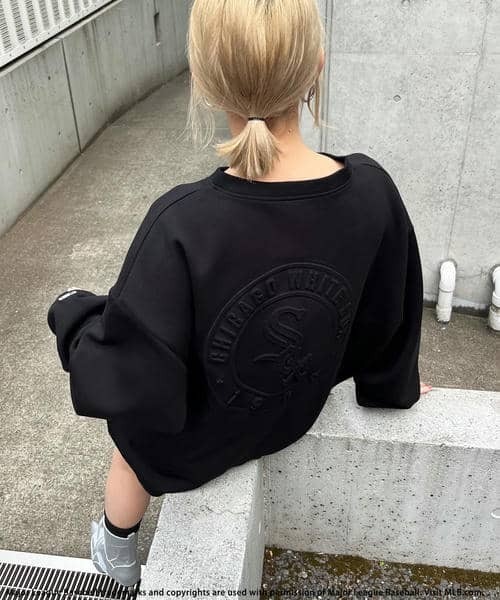 BACK TO THE FIELD(バック トゥー ザ フィールド)の「【MLB】エンボスビッグロゴワンピース(ワンピース・レディース・ブラック/ブルー/グレー・FREE)」の14枚目の写真