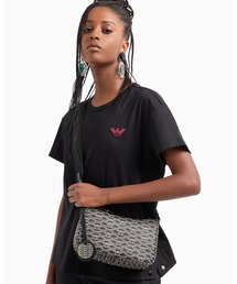 EMPORIO ARMANI | 【エンポリオ アルマーニ】バゲットバッグ オールオーバーモノグラムプリント(ショルダーバッグ)