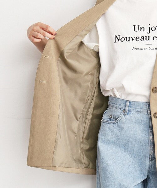 THE SHOP TK （ザ ショップ ティーケー ）の「【洗濯機OK】ノーカラージレ（ベスト・レディース・ベージュ/チャコールグレー/ブラック・12/13）」の17枚目の写真