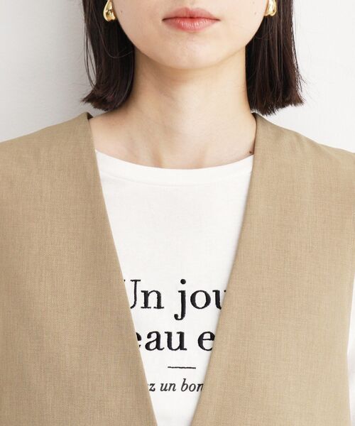 THE SHOP TK （ザ ショップ ティーケー ）の「【洗濯機OK】ノーカラージレ（ベスト・レディース・ベージュ/チャコールグレー/ブラック・12/13）」の18枚目の写真