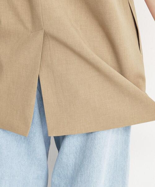 THE SHOP TK （ザ ショップ ティーケー ）の「【洗濯機OK】ノーカラージレ（ベスト・レディース・ベージュ/チャコールグレー/ブラック・12/13）」の22枚目の写真