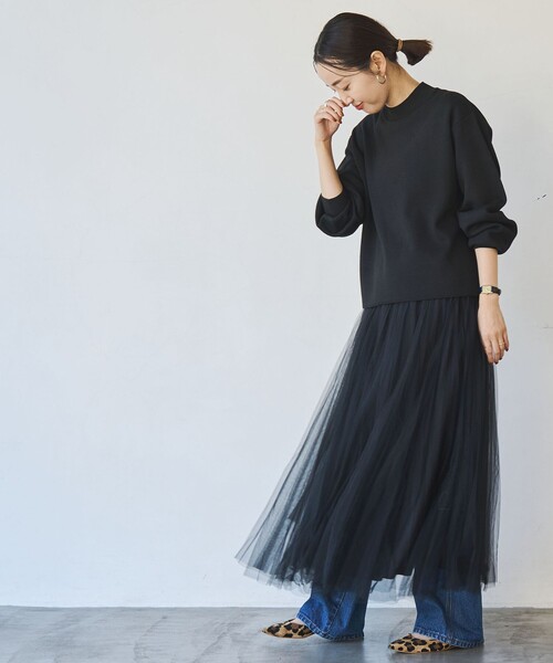 coen(コーエン)の「【WEB限定】ミラノリブハイネックニット(ニット/セーター・レディース・オフホワイト/ブラック/ネイビー/モカ・FREE)」の12枚目の写真