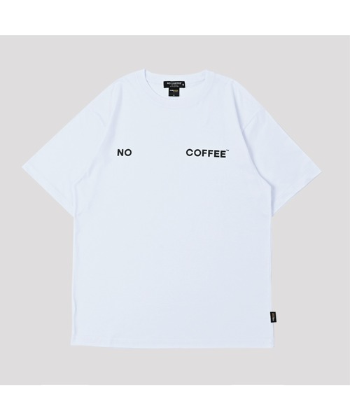 NO COFFEE(ノーコーヒー)の「コーデュラコットン ロゴプリント S/S Tee(Tシャツ/カットソー・メンズ・ホワイト/ブラック・LARGE/XX-LARGE/X-LARGE/MEDIUM)」の1枚目の写真