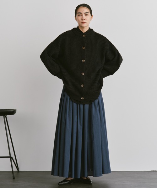 Libra Cue（リブラ キュー）の「ミックスニットオーバーカーディガン（カーディガン/ボレロ・レディース・グリーン/レッド/ブラック/グレー・FREE）」の7枚目の写真