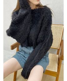 EVRIS | カラーシャギークロップドニットトップス(ニット/セーター)