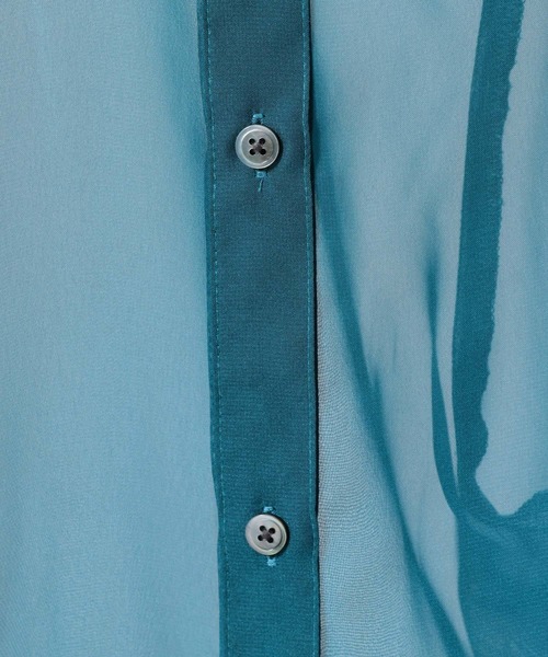 HARE（ハレ）の「ソデフリルシアーシャツ(HARE)（シャツ/ブラウス・レディース・ブラック/ボルドー/ブルー/パープル/グリーン・FREE）」の13枚目の写真