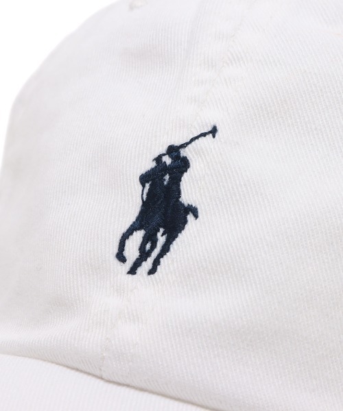 POLO RALPH LAUREN（ポロ ラルフ ローレン）の「POLO RALPH LAUREN SPORT CAP-HAT / ポロ ラルフ ローレン クラッシック スポーツ キャップ（キャップ・メンズ・ホワイト・ONE SIZE）」の7枚目の写真