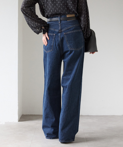 NEEDBY heritage(ニードバイヘリテージ)の「NEEDBY heritage(ニードバイ ヘリテージ ) KYLIE wide buggy N1C101337KDB(デニムパンツ・レディース・ネイビー・23/24/25/26)」の21枚目の写真