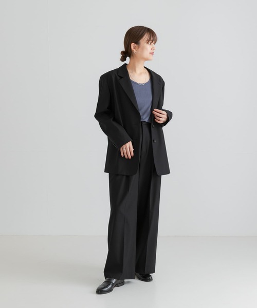 URBAN RESEARCH(アーバンリサーチ)の「Uネックシアータンクトップ(タンクトップ・レディース・オレンジ系その他/オフホワイト/ネイビー・FREE)」の14枚目の写真