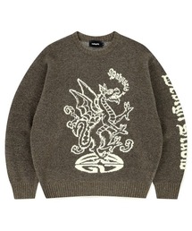 『mahagrid/マハグリッド』 FIREDRAKE KNIT SWEATER (ザガードニット)/ファイアドレーク ニットセーター (ジャカード)
