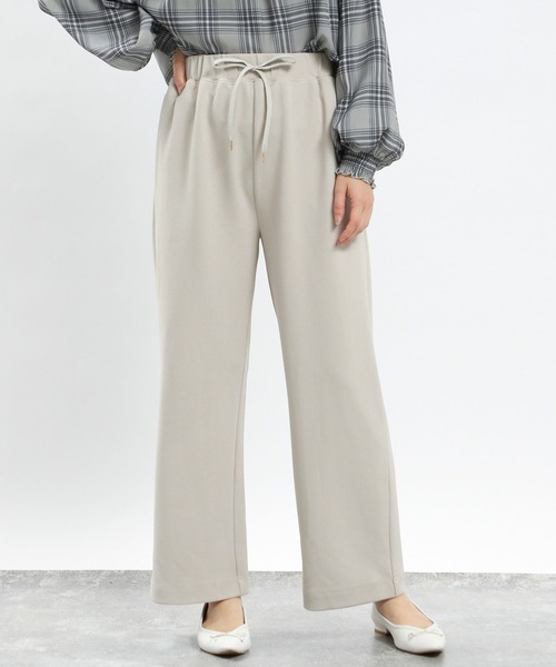 GLOBAL WORK Smile Seed Store（グローバルワーク スマイルシードストア）の「ジョーゼットイージーパンツ/131041（その他パンツ・レディース・モカ/アイボリー/ブラック/チャコール・SMALL/X-LARGE/LARGE/MEDIUM）」の6枚目の写真