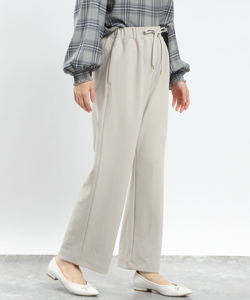 GLOBAL WORK Smile Seed Store（グローバルワーク スマイルシードストア）の「ジョーゼットイージーパンツ/131041（その他パンツ・レディース・モカ/アイボリー/ブラック/チャコール・SMALL/X-LARGE/LARGE/MEDIUM）」の5枚目の写真