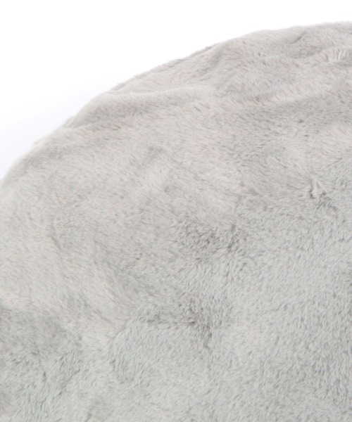 BAYFLOW（ベイフロー）の「[滑らかなファーの肌触り]BFファーサークルクッション55cm（クッション/クッションカバー・レディース・グレー/チャコール・00）」の9枚目の写真
