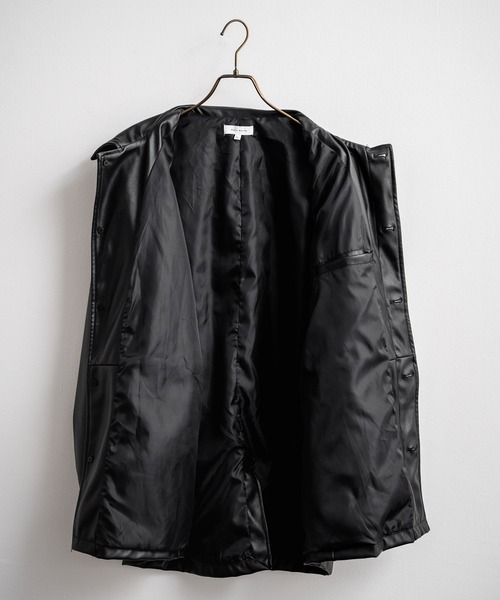 オーバーサイズPUレザーカージャケット（ブルゾン）｜Rocky Monroe