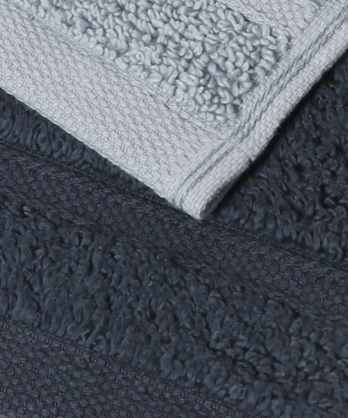 ESTNATION（エストネーション）の「Micro Cotton / ハンドタオル（ハンカチ/ハンドタオル・メンズ・ブルー/ネイビー・FREE）」の3枚目の写真