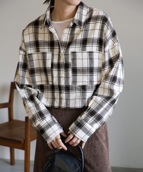 セール】チェックショートシャツ（シャツ/ブラウス）｜select MOCA