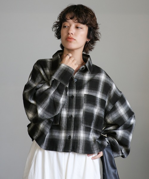 select MOCA（セレクトモカ）の「チェックショートシャツ（シャツ