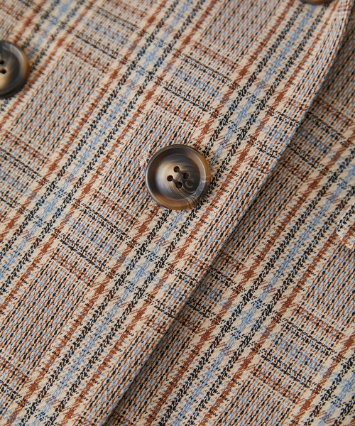 VIS(ビス)の「【セットアップ対応】ピークドラペルオーバーサイズジャケット【洗える】(テーラードジャケット・レディース・チャコールグレー/ダークブラウン/ベージュ系その他・FREE)」の16枚目の写真