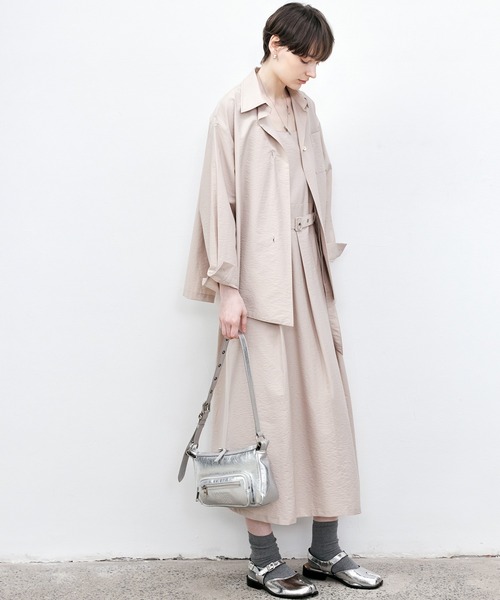 tageechita（タジチタ）の「【tageechita】アシメトリフルイドシャツ（シャツ/ブラウス・レディース・セージグリーン/スモークピンク・S/M/L）」の16枚目の写真