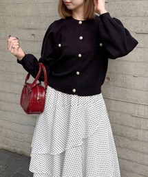 clear | ビジューボタンハイゲージニットカーディガン [着るだけで華やか]≪2024AW新作≫(カーディガン/ボレロ)