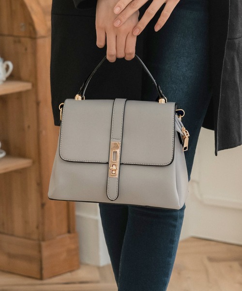 Julia Boutique（ジュリアブティック）の「フラップ2wayハンドバッグ（ハンドバッグ・レディース・グレー/オフホワイト/ブラック/レッド/ベージュ・ONE）」の21枚目の写真