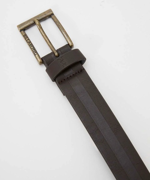BILLABONG（ビラボン）の「BILLABONG メンズ BARREL BELT ベルト 【2024年秋冬モデル】/ビラボンロゴバックルベルト（ベルト・メンズ・ブラック/ブラウン・FREE）」の4枚目の写真