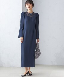 troisiemeCHACO:レース 切替 ワンピース〈セレモニー対応可〉