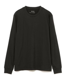 three dots / ロングスリーブ クルーネックTシャツ