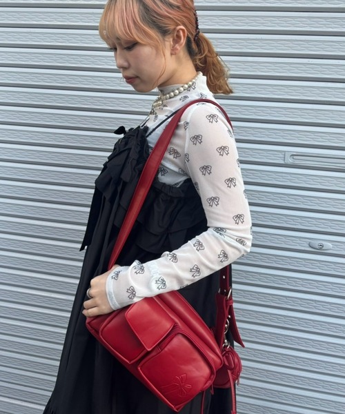 Candy Stripper（キャンディストリッパー）の「CND SQUARE SHOULDER バッグ（ショルダーバッグ・レディース・ブラック/レッド・FREE）」の22枚目の写真