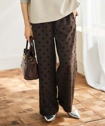 le.coeur blanc | ドットワイドパンツ(その他パンツ)
