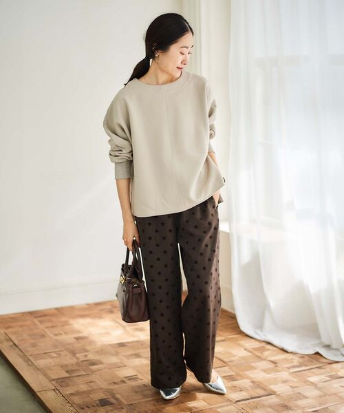 le.coeur blanc（ルクールブラン）の「ドットワイドパンツ（その他パンツ・レディース・ブラウン系その他2/ブラック系その他・38）」の20枚目の写真