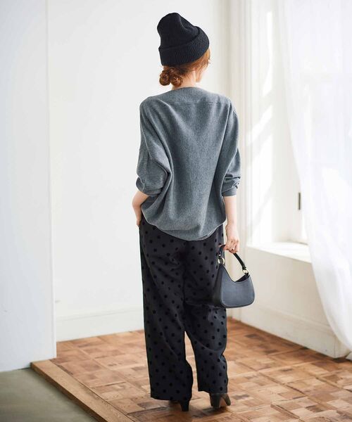 le.coeur blanc（ルクールブラン）の「ドットワイドパンツ（その他パンツ・レディース・ブラウン系その他2/ブラック系その他・38）」の13枚目の写真