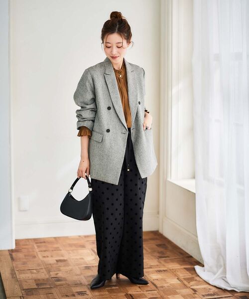 le.coeur blanc（ルクールブラン）の「ドットワイドパンツ（その他パンツ・レディース・ブラウン系その他2/ブラック系その他・38）」の17枚目の写真