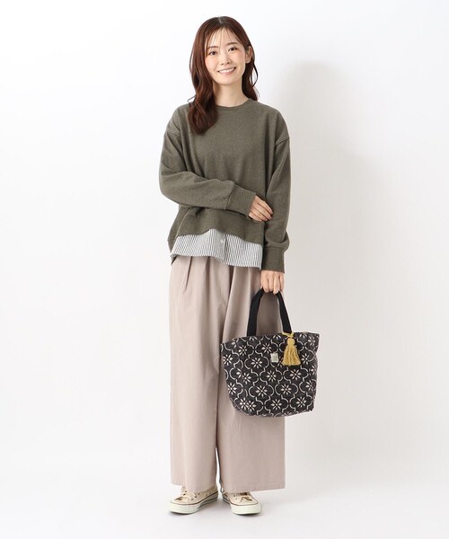 one'sterrace（ワンズテラス）の「ジャカードトートバッグ ロクシー（トートバッグ・レディース・グレー系その他7/ライトグレー系8・99）」の14枚目の写真