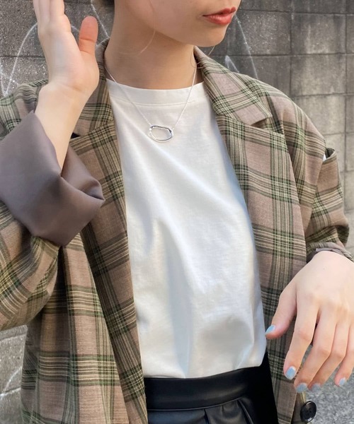 SMELLY（スメリー）の「メタルニュアンスリングネックレス（ネックレス・レディース・シルバー・-）」の7枚目の写真