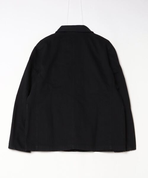 PORTER CLASSIC（ポータークラシック）の「PORTER CLASSIC / ポータークラシック：STEINBECK DENIM FRENCH JACKET：PC-005-2862[COR]（デニムジャケット・メンズ・ブラック・L/M）」の2枚目の写真