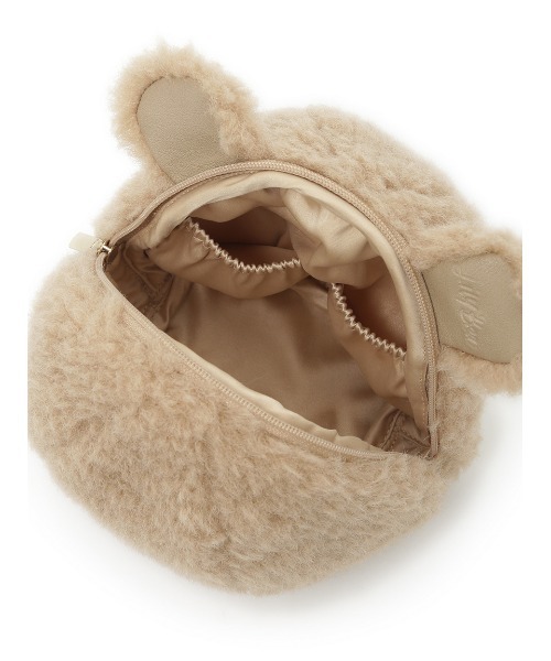 LILY BROWN（リリーブラウン）の「Lily Bearファーポーチ（ポーチ・レディース・ブルー/ベージュ/ホワイト・FREE）」の6枚目の写真