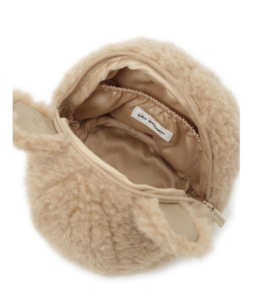 LILY BROWN（リリーブラウン）の「Lily Bearファーポーチ（ポーチ・レディース・ブルー/ベージュ/ホワイト・FREE）」の7枚目の写真