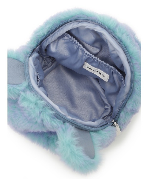 LILY BROWN（リリーブラウン）の「Lily Bearファーポーチ（ポーチ・レディース・ブルー/ベージュ/ホワイト・FREE）」の9枚目の写真