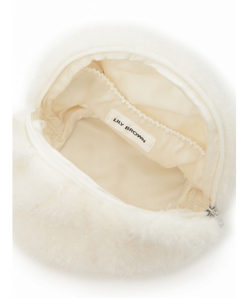 LILY BROWN（リリーブラウン）の「Lily Bearファーポーチ（ポーチ・レディース・ブルー/ベージュ/ホワイト・FREE）」の10枚目の写真