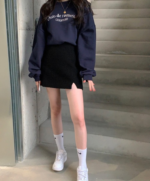 HALEY PESCA(ヘーリーペスカ)の「HALEY PESCA/フロントプリント パステルロゴ スウェット(スウェット・レディース・グリーン/ネイビー/ピンク・FREE)」の8枚目の写真