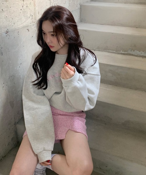 HALEY PESCA(ヘーリーペスカ)の「HALEY PESCA/フロントプリント パステルロゴ スウェット(スウェット・レディース・グリーン/ネイビー/ピンク・FREE)」の9枚目の写真