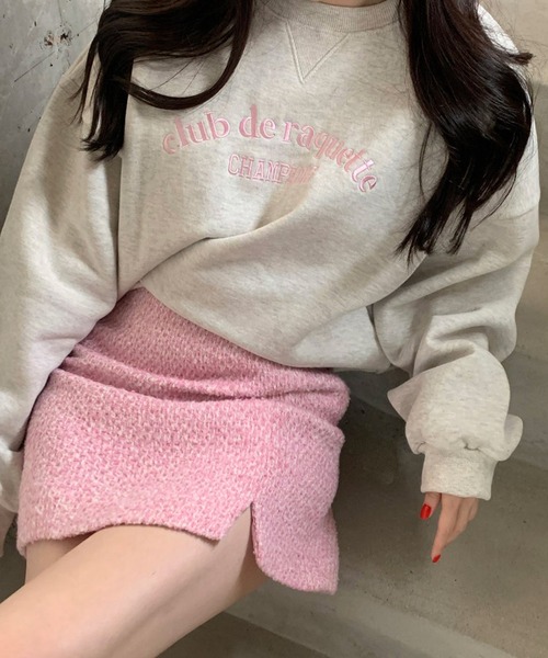 HALEY PESCA(ヘーリーペスカ)の「HALEY PESCA/フロントプリント パステルロゴ スウェット(スウェット・レディース・グリーン/ネイビー/ピンク・FREE)」の10枚目の写真