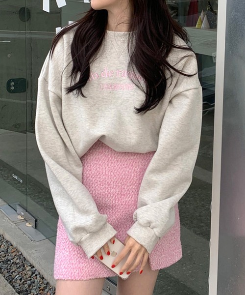 HALEY PESCA(ヘーリーペスカ)の「HALEY PESCA/フロントプリント パステルロゴ スウェット(スウェット・レディース・グリーン/ネイビー/ピンク・FREE)」の13枚目の写真