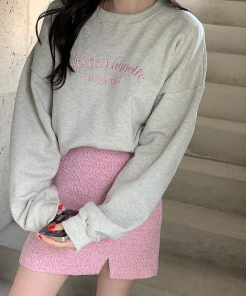 HALEY PESCA(ヘーリーペスカ)の「HALEY PESCA/フロントプリント パステルロゴ スウェット(スウェット・レディース・グリーン/ネイビー/ピンク・FREE)」の16枚目の写真