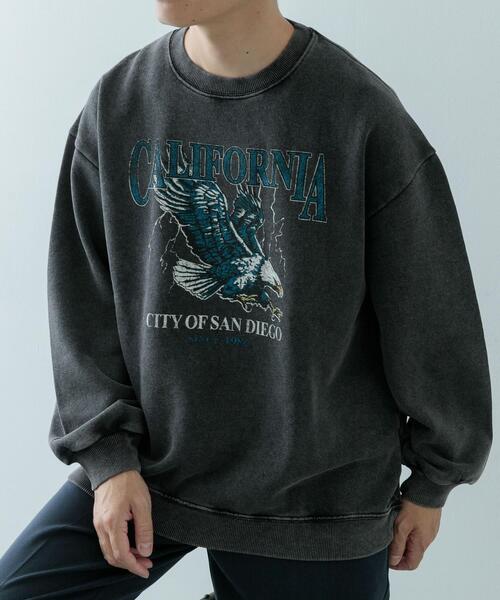 ITEMS URBANRESEARCH(アイテムズ アーバンリサーチ)の「パウダー加工 クルーネックスウェットプルオーバー(スウェット・メンズ・その他1/その他2/その他3・MEDIUM/LARGE)」の3枚目の写真