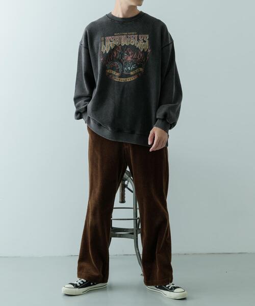 ITEMS URBANRESEARCH(アイテムズ アーバンリサーチ)の「パウダー加工 クルーネックスウェットプルオーバー(スウェット・メンズ・その他1/その他2/その他3・MEDIUM/LARGE)」の7枚目の写真