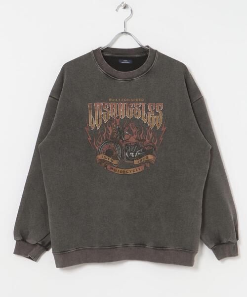 ITEMS URBANRESEARCH(アイテムズ アーバンリサーチ)の「パウダー加工 クルーネックスウェットプルオーバー(スウェット・メンズ・その他1/その他2/その他3・MEDIUM/LARGE)」の8枚目の写真