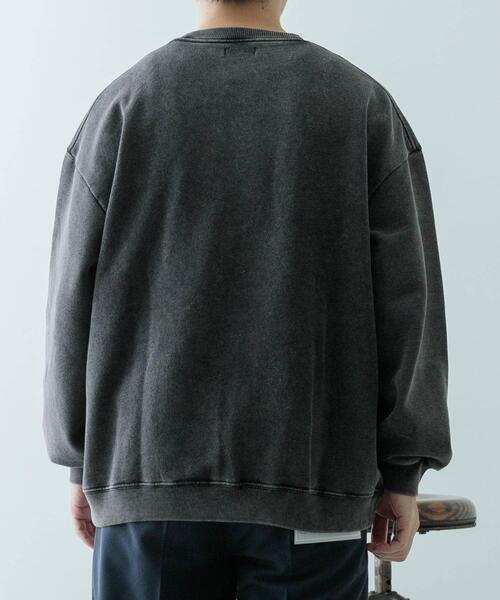 ITEMS URBANRESEARCH(アイテムズ アーバンリサーチ)の「パウダー加工 クルーネックスウェットプルオーバー(スウェット・メンズ・その他1/その他2/その他3・MEDIUM/LARGE)」の22枚目の写真